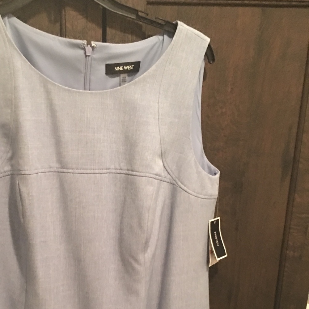 Brand new, never worn. Color is a light blue